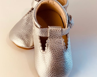 Genuine Leather Mary Jane Soft Soled Baby Shoes