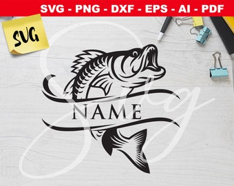 Download Fish Monogram Svg Etsy