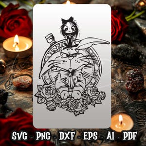 Lapin blanc SVG, SVG gothique d'Alice au pays des merveilles, Lewis Carroll, Alice sombre, conte de fées, fantaisie sombre, princesse, Halloween SVG, fichiers numériques