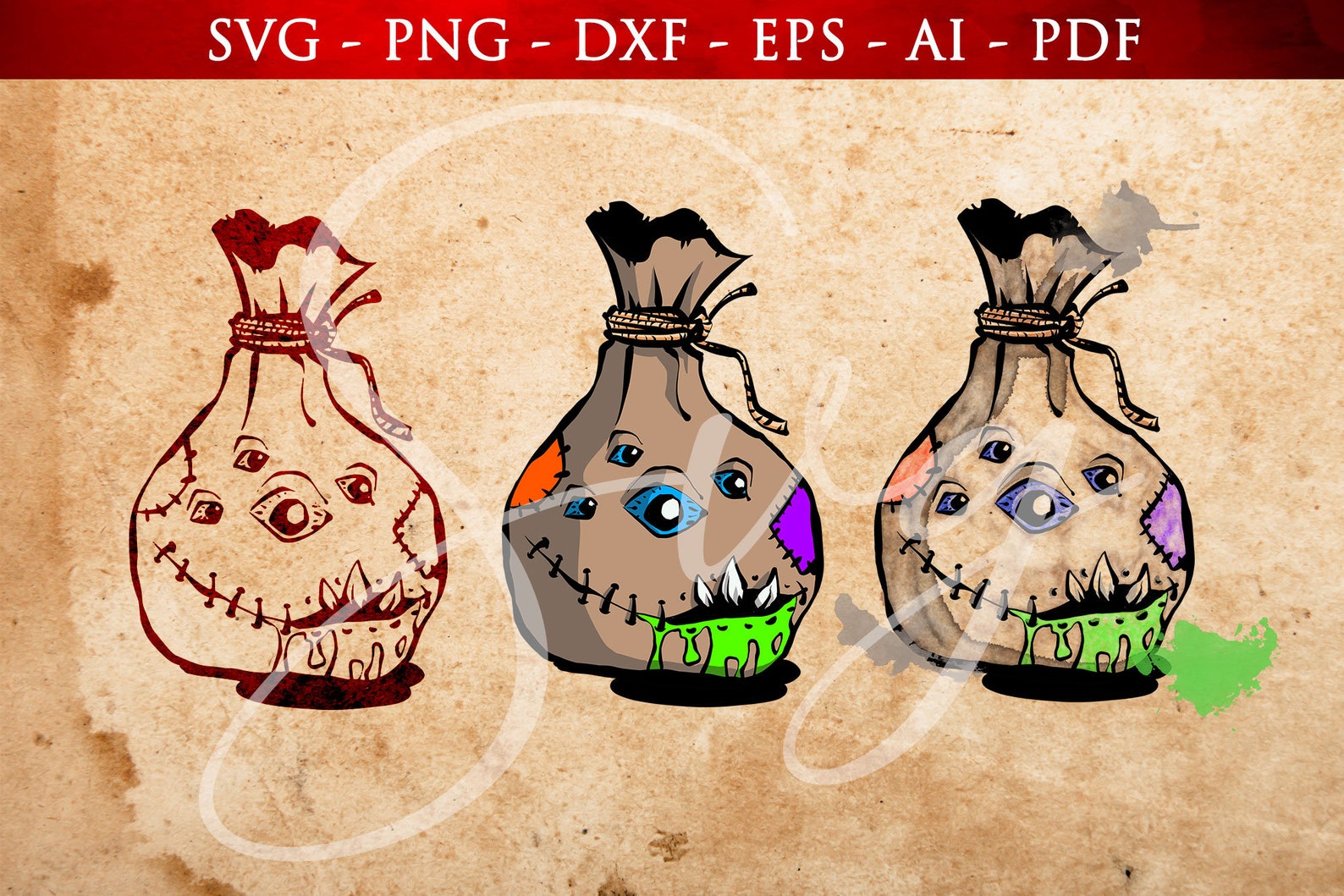 Mimic Dice Bag Svg Drawstring Pouch Bag Clipart D20 Mimic | Etsy