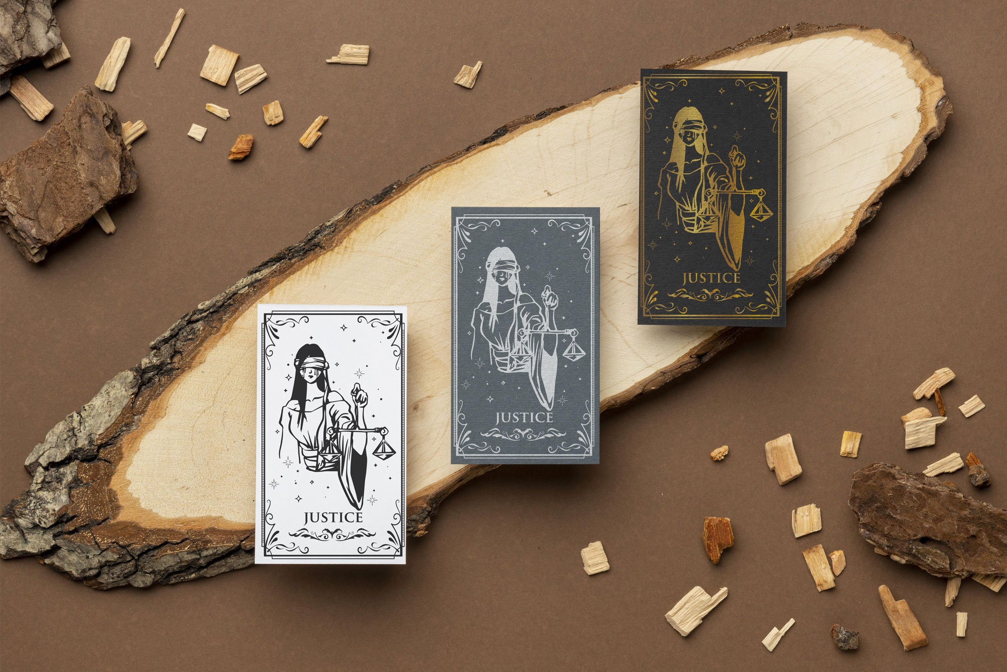 Justice Tarot Card SVG: Gothic Major Arcana Deck Cut File - Etsy