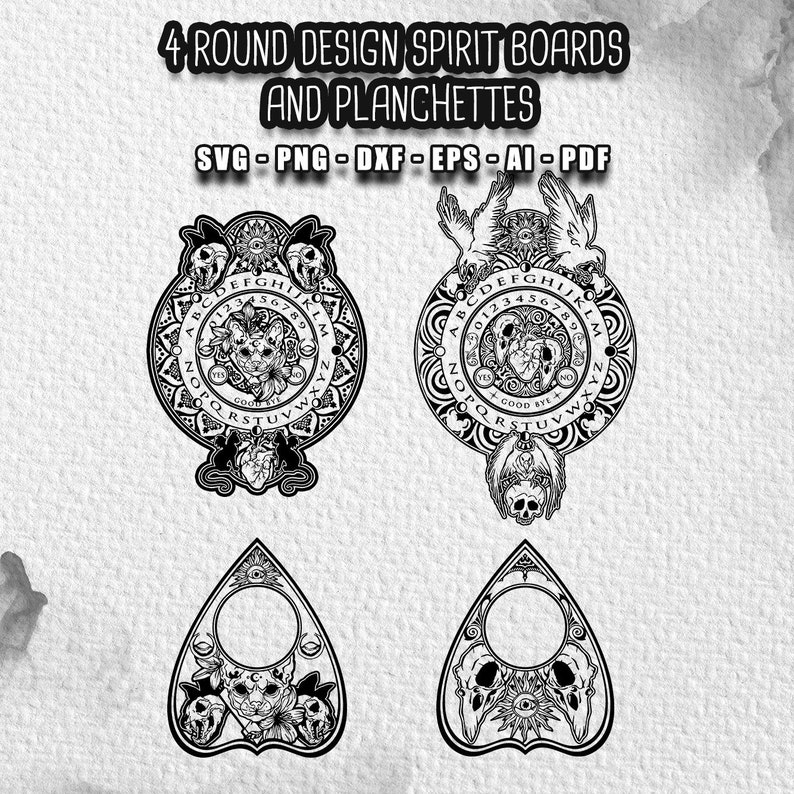 Spirit Board SVG Bundle: 48 Gothic Designs (digital File) - Etsy