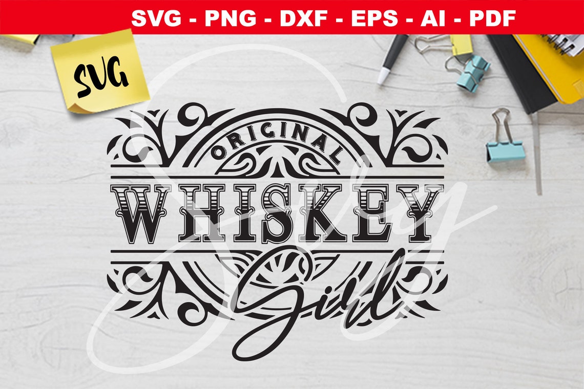 Whiskey Girl svg whiskey label SVG whiskey gift women's Etsy