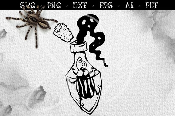Insect in a Bottle SVG Creepy Bug PNG Goth Svg Halloween - Etsy