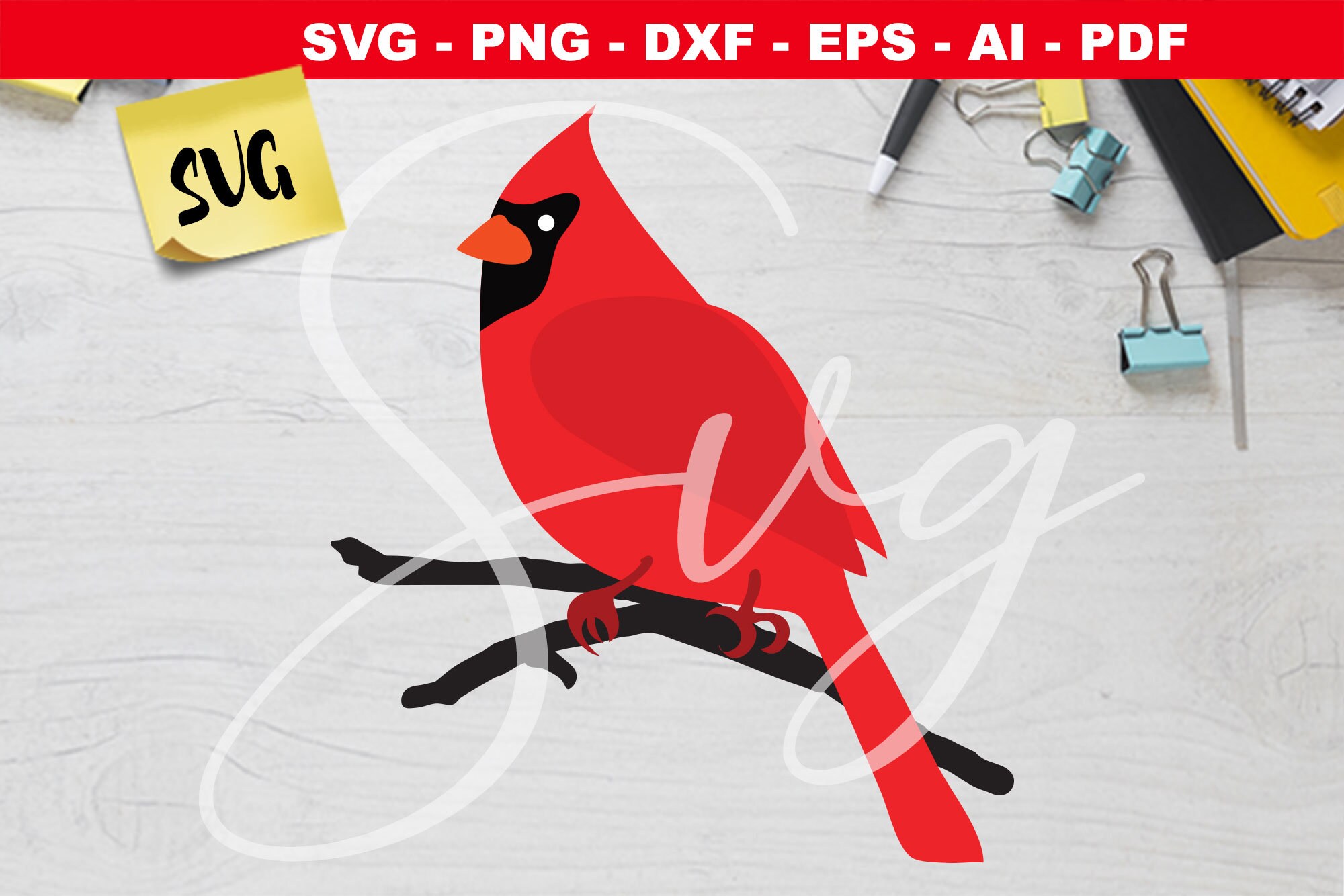 Bird Cardinal Cuttable Design SVG Cardinal In Birch Tree SVG | Etsy