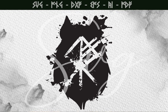 Wolf Guard Rune Wolf In Viking Runes