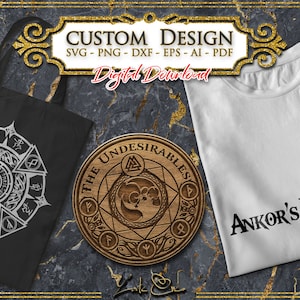Servizio di progettazione personalizzato e regalo personalizzato, file SVG per Cricut, file DXF e vettoriali, download immediato