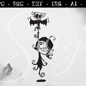 Flying vampire svg, cute bat girl svg, ghost svg, Gothic svg, Spooky, Spoopy Witchcraft svg, Witchy Svg halloween party for Cricut