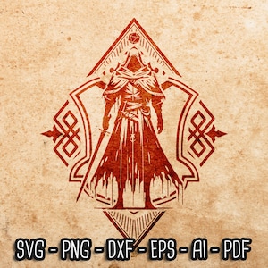 Blood Hunter svg, Class Emblem Charakter, Fantasy Tabletop Wargames, W20, RPG, TTRPG, Cricut Cut Files, Instant download