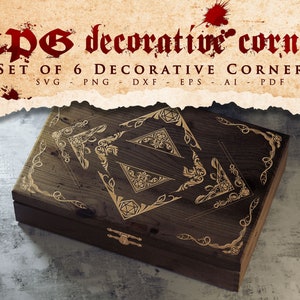 RPG Decorative Corner svg, D20, ornament svg, decor svg, frame svg, rpg games, Role Playing Game svg, Cricut en Silhouette Cut Files