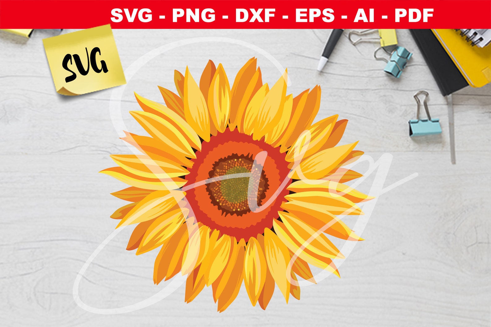 Download Waterslide Sunflower SVG Flower Waterslide svg Cricut | Etsy