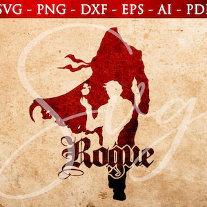 RPG Rogue Silhouette SVG: D20 Game Emblem Cut Files (Digital Download)