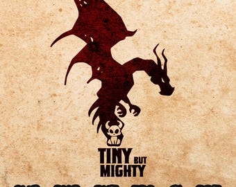 Tiny Dragon SVG, RPG Game Cut File (Digital Download)