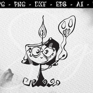 Candle vampire svg, vampire girl svg, ghost svg, Gothic svg, Spooky, Spoopy Witchcraft svg, Witchy Svg Halloween Decor for Cricut