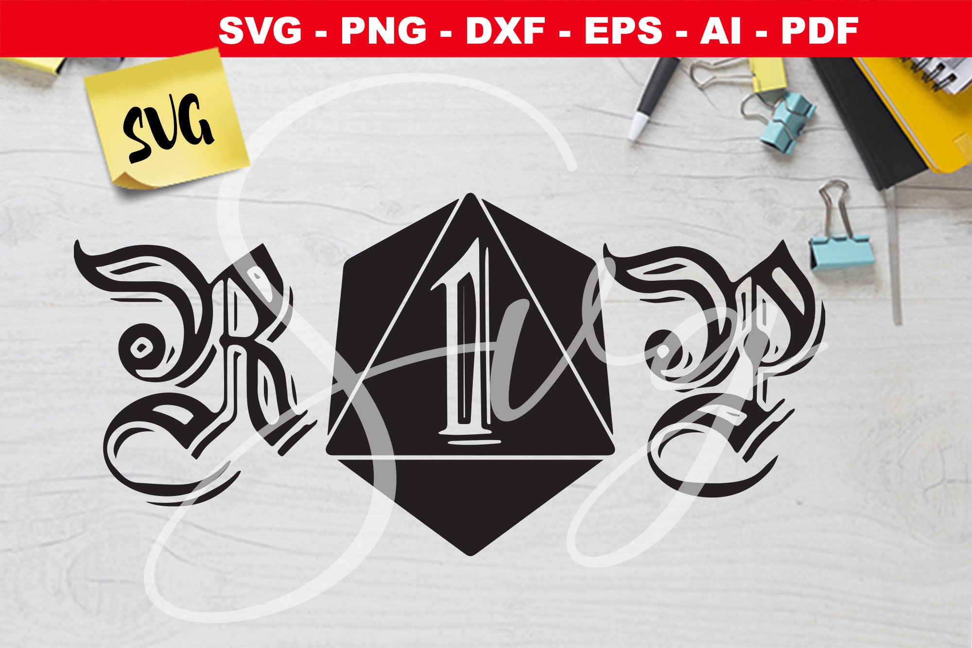 Download RIP D20 Dice SVG RPG icon D20 rpg games png dxf eps | Etsy