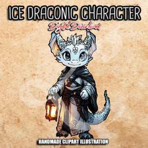 Priest Ice personaggio draconico PNG, clipart fantasy, giochi di ruolo, TTRPG, ritratti di PNG, clipart di gioco di ruolo sfondo trasparente