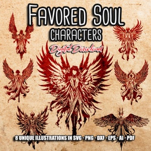Favored Soul Charakter svg, Divine Soul Rpg-Spiele, Fantasy Tabletop Wargames, D20, , TTRPG, Cricut Cut Files, Sofort download