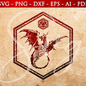 RPG Würfel Box Design svg, Drachen Svg, Rpg Klassen, Rpg Spiel, Würfel Set svg, Gaming Würfel Box Design svg, Cricut Cut Dateien