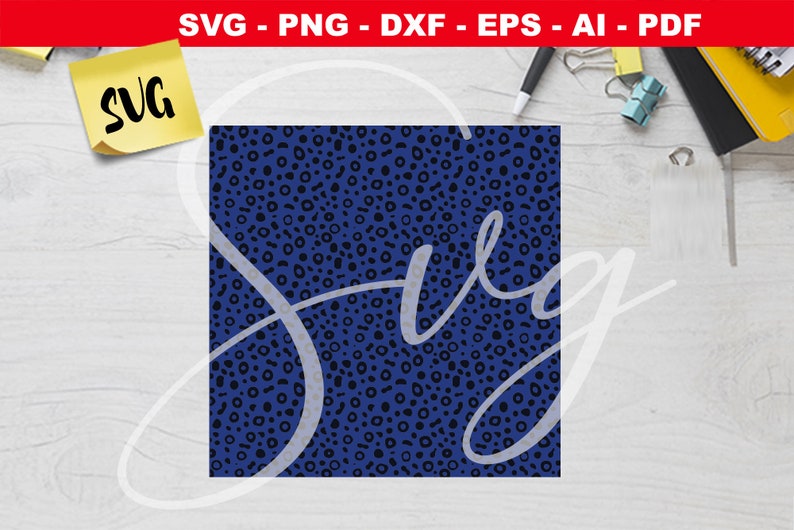 Download Blue Leopard Print Svg Animal Pattern Animal Print Svg Etsy