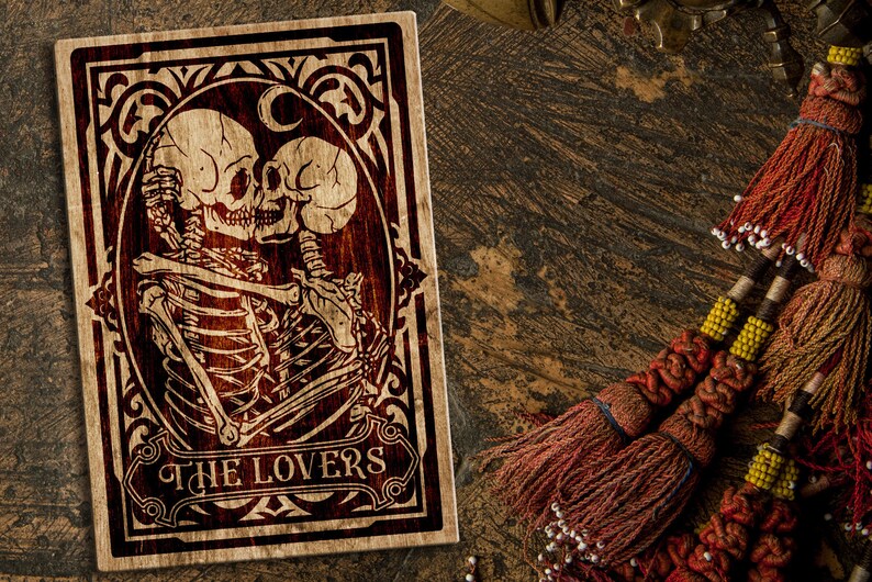 The lovers tarot card SVG, Skeleton Love, Tarot card svg
digital files
instant download
svg file for cricut