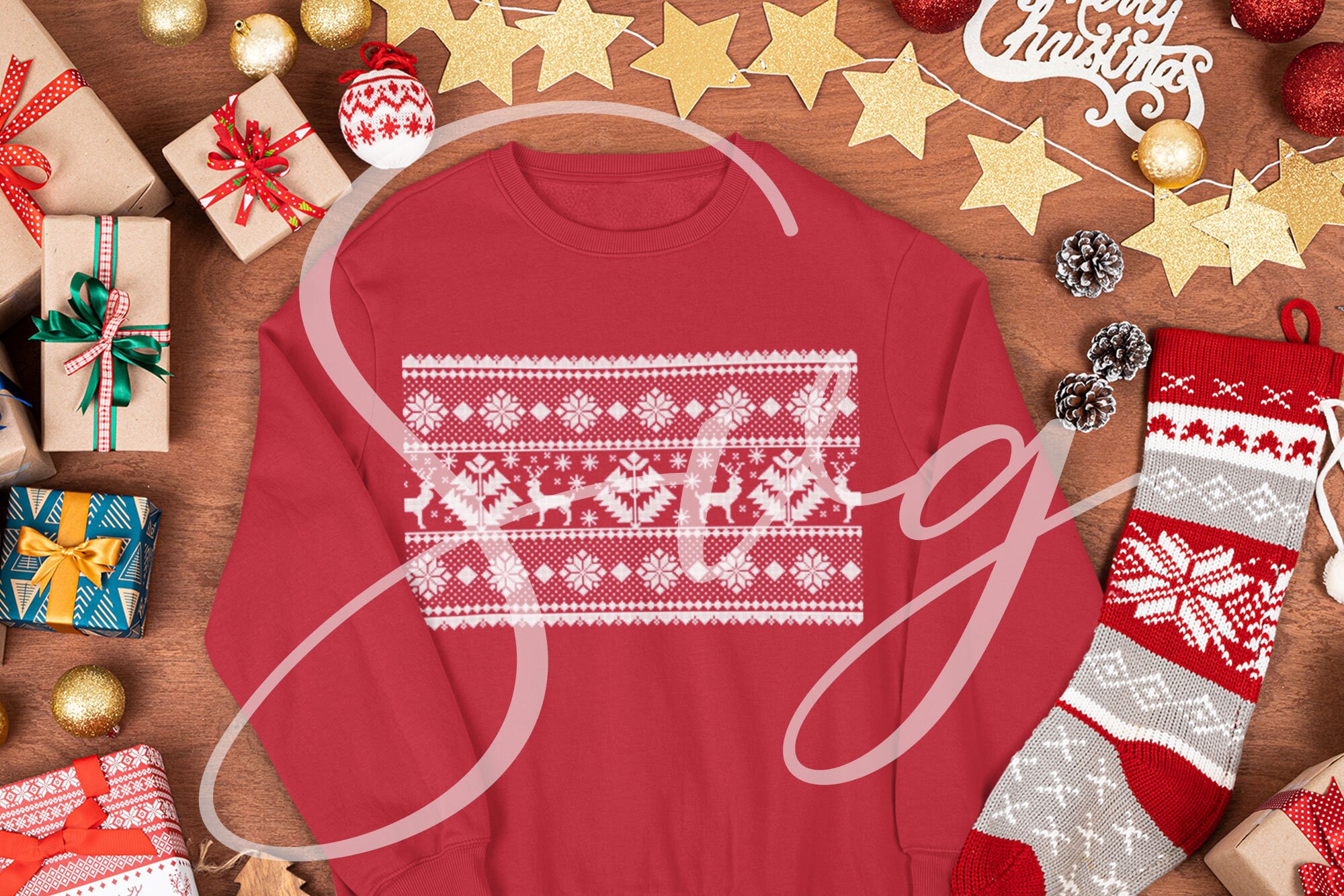 Ugly Christmas Sweater SVG Cricut Instant Download Cut | Etsy