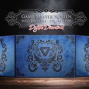 Game Master Screen svg, Viking Screen Cut File, Rpg Spiele svg, Game Master Geschenk, Dungeon Master Screen, DM-Bildschirm, Sofort Download