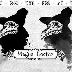 Plague doctor SVG, plague doctor clipart, Gothic, Medieval, Halloween svg, Virus clipart, Sickness, witch