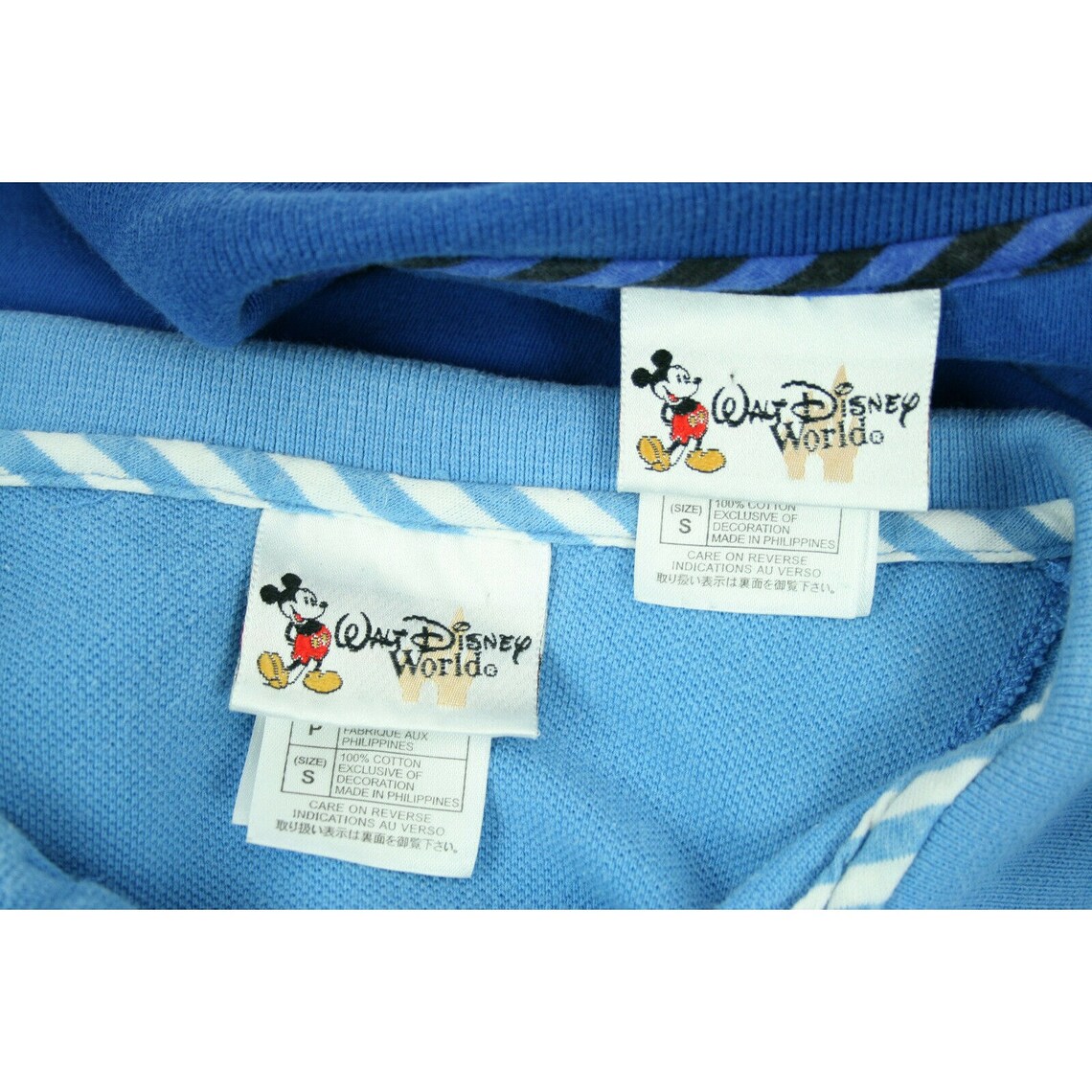 Walt Disney World mens Sz S Blue Polo 2 shirts Disney Theme Etsy.de