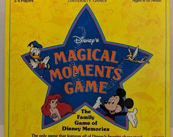 Disney Magical Moments Game University Vtg 1991 Family Game of Disney Memories