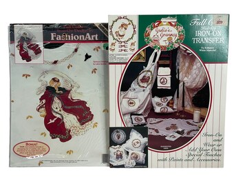 Dimensions & Wangs 2 Iron on Transfers 1992-94 Clover as Angel Vintage NOS