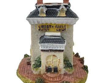 International resourcing Village 1993 Vtg Liberty Falls Daily News Office AH34