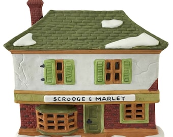 Dept 56 Christmas Scrooge & Marley Counting House #6500-5 Dickens Village Series