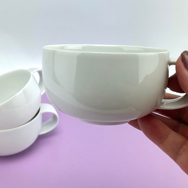 Vintage 90s Rosenthal Studio Line cup, Suomi Timo Sarpaneva, white porcelain cup, minimalist decor
