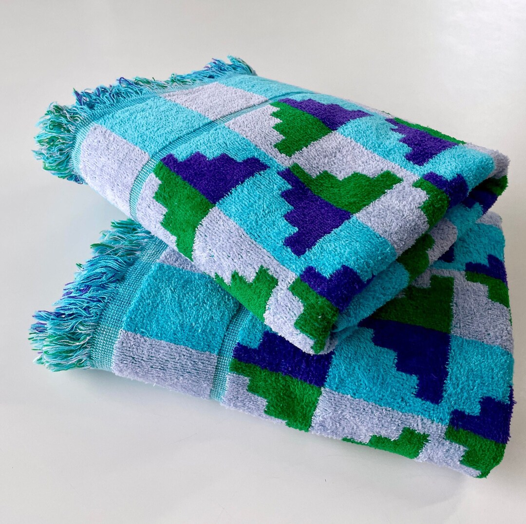 Vintage Caldwell Bath Towel 70s Plush 100% Cotton Bath Towel - Etsy