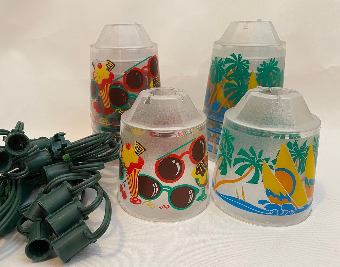 Vintage Patio Lanterns Plastic Shades Beach Theme Sunglasses Etsy
