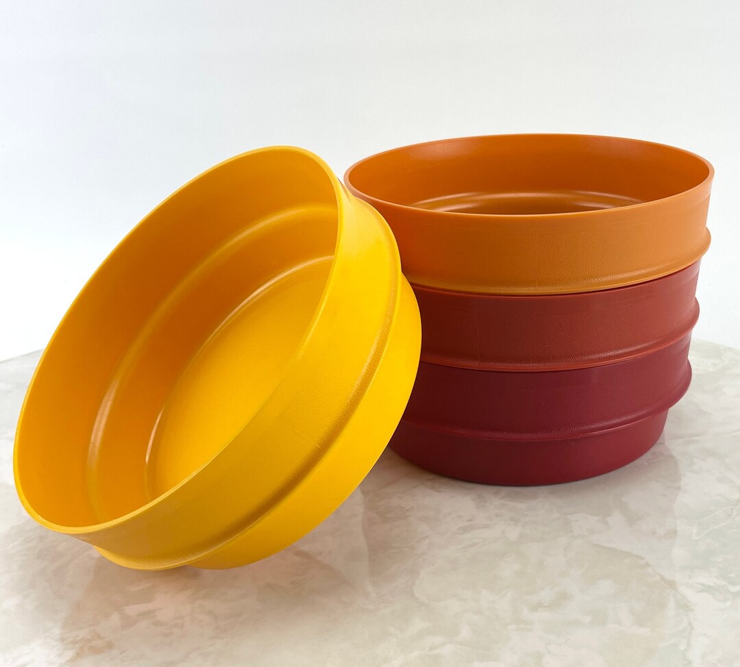 Vintage Tupperware Bowls Tupperware Stacking Bowls 1356 Etsy