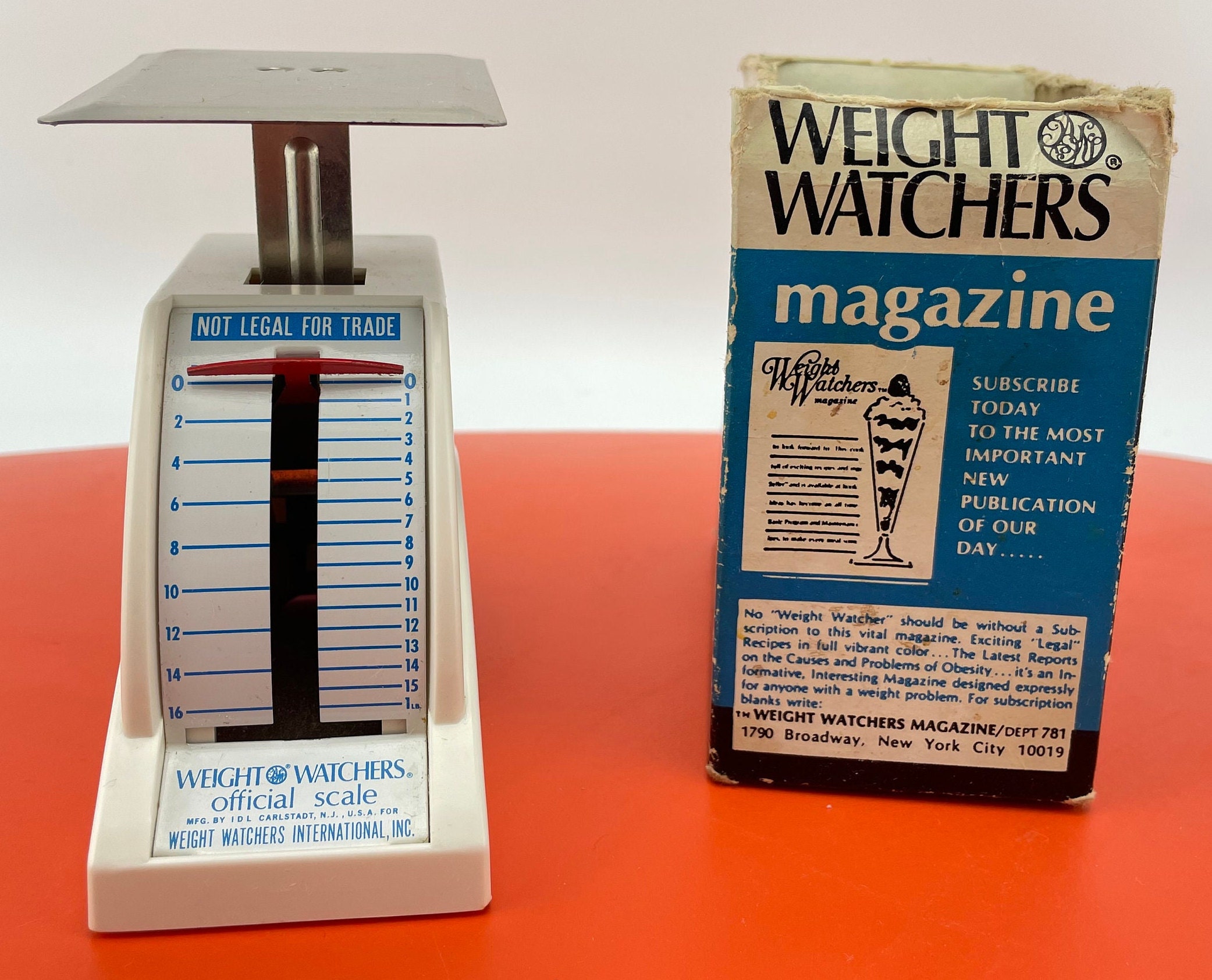 Weight Watchers Official Scale Vintage Small Kitchen Scale 
