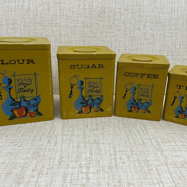 Olive Green Canister Etsy