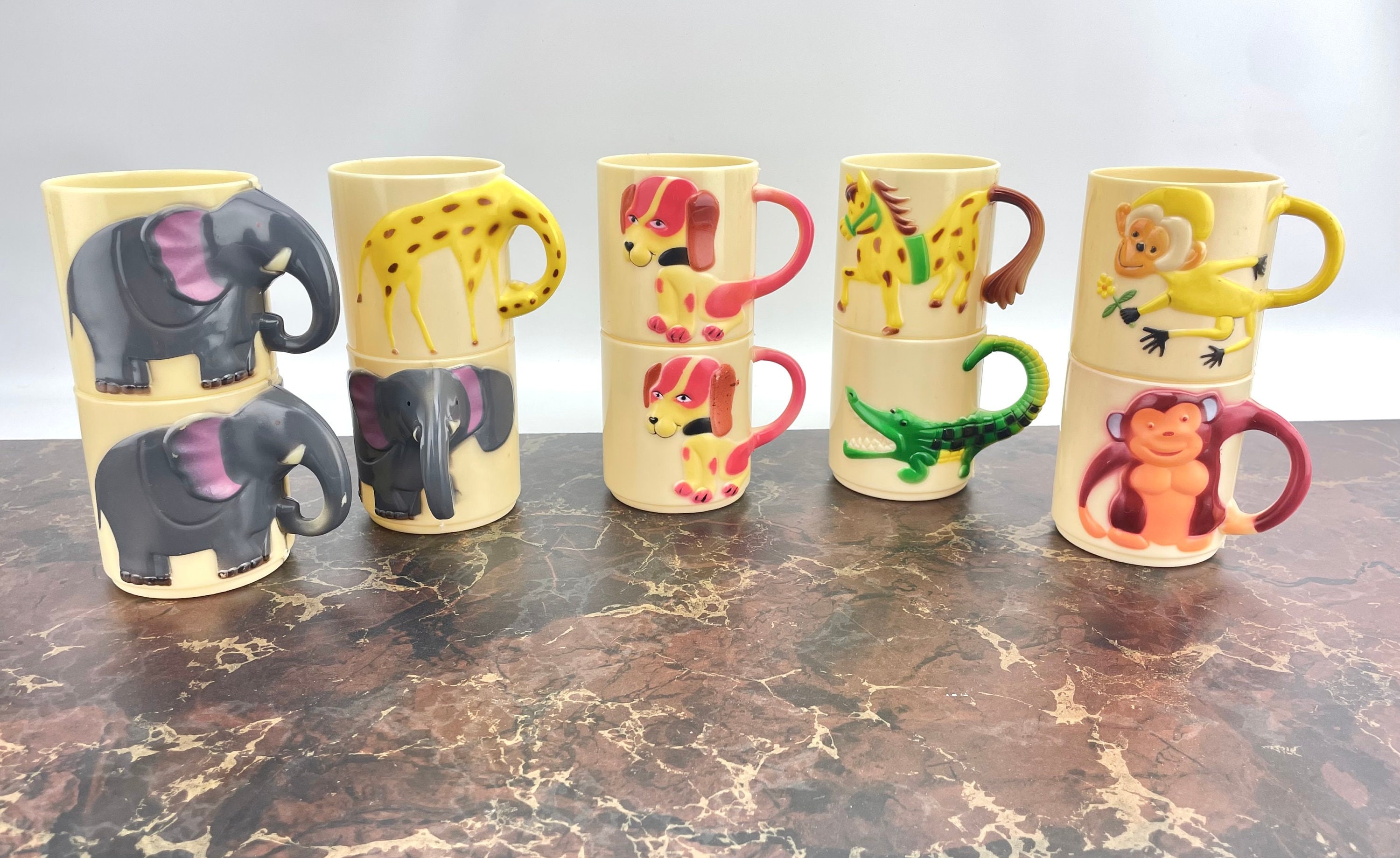 Trendy Animals Ceramic 3D Handle Coffee Mug Drinking Cup For Kids