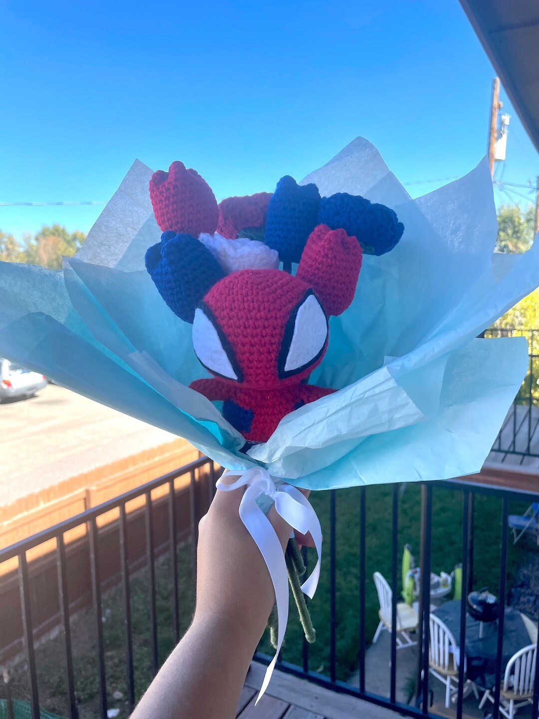 Spiderman Flower Bouquetspiderman Spiderman Giftgift for Himgift for