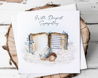 Sympathy Card, Baby Loss Memorial, Angel Baby