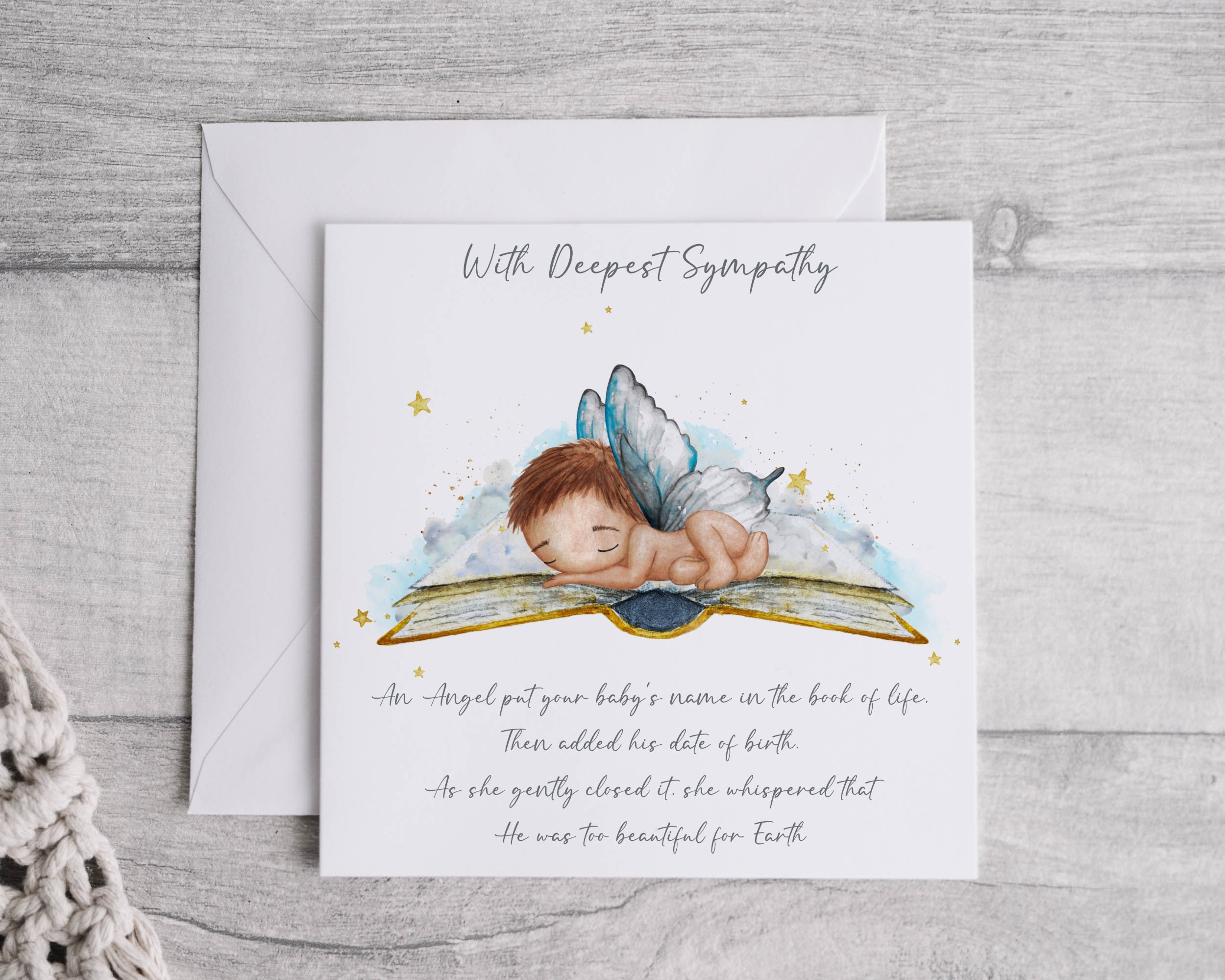 Sympathy card, baby loss, bereavement card, infant loss, deepest sympathy