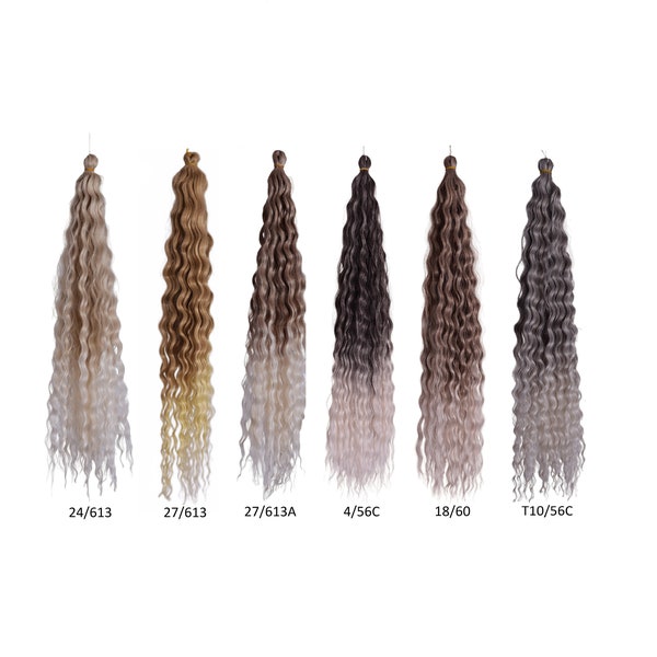 New Ariel curly soft synthetic hair extension 24 inches kanekalon braiding hair - 100 grams