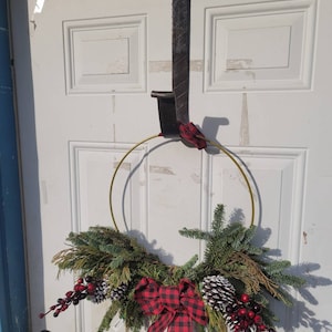 Hand Forged Door Wreath Hanger