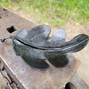 Hand Forged Oak Leaf Dish