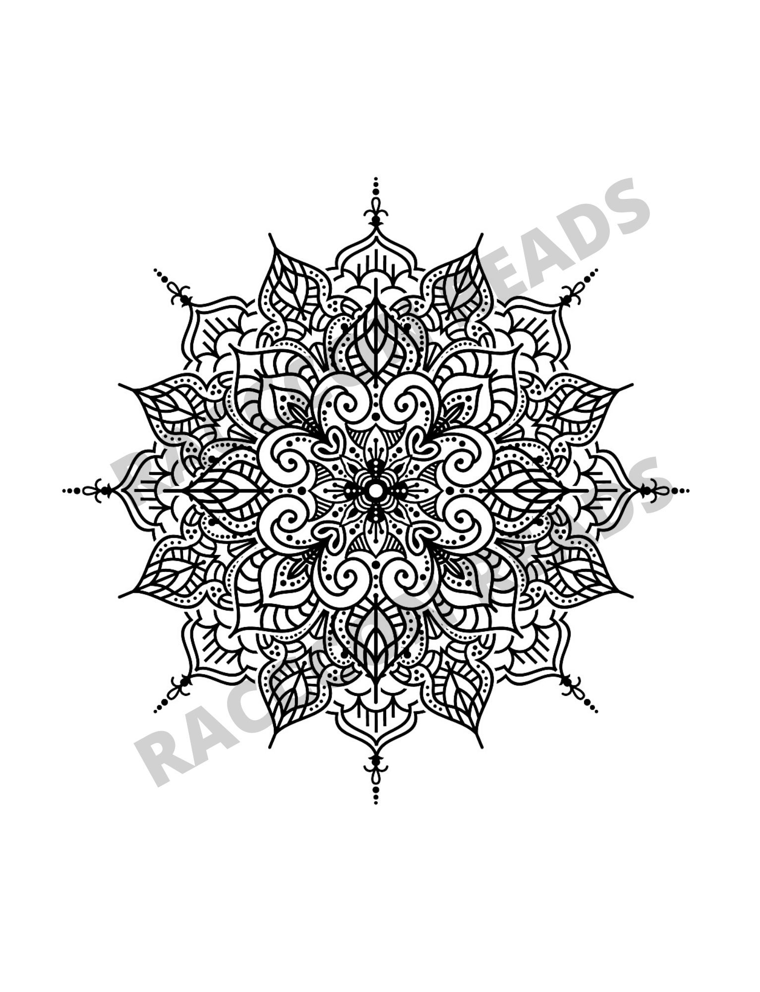 Mandala Coloring Pages PDF Digital Coloring Book for Adults | Etsy