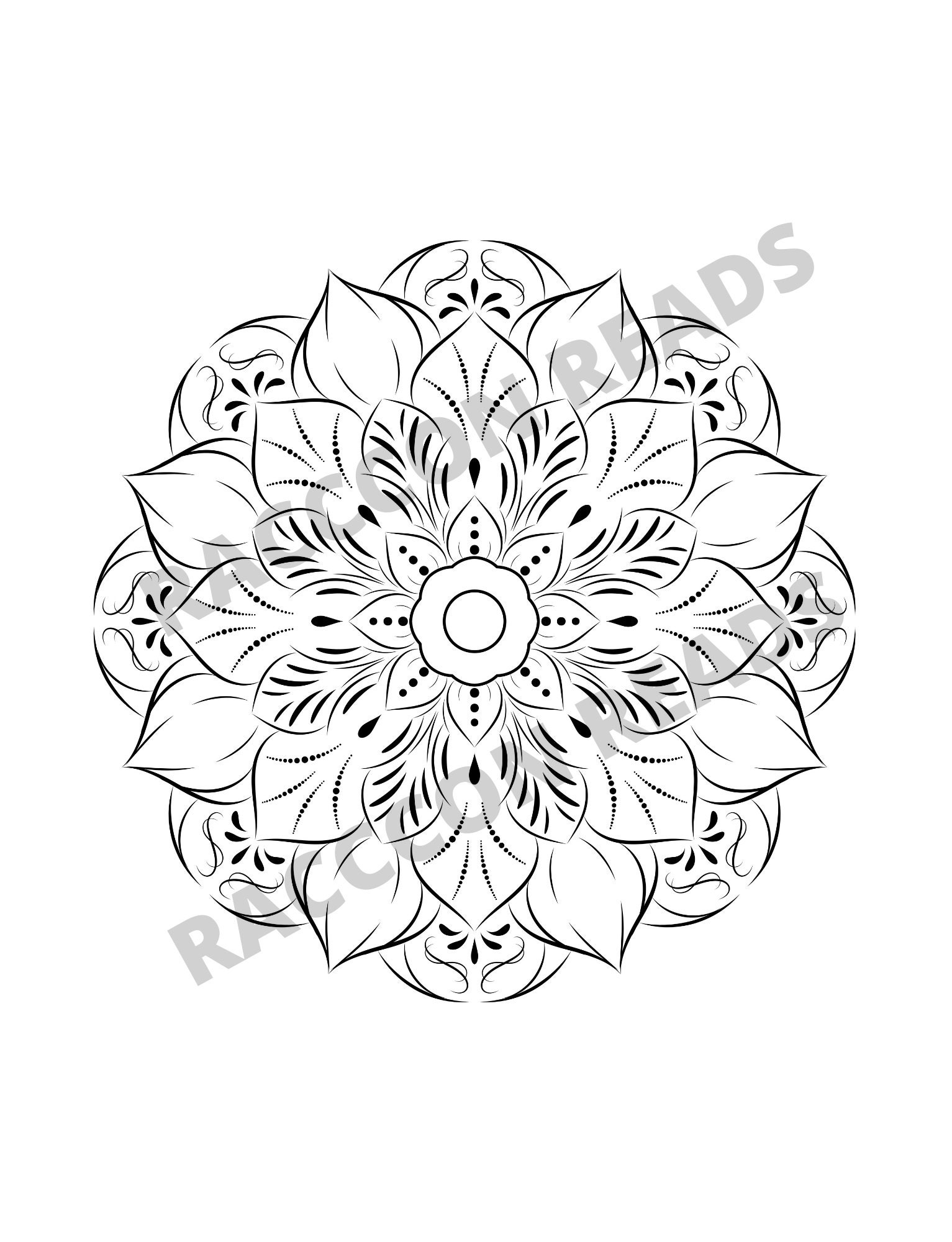 Mandala Coloring Pages PDF Digital Coloring Book for Adults | Etsy