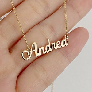 Gold Name Necklace Etsy Gold Name Necklace Etsy