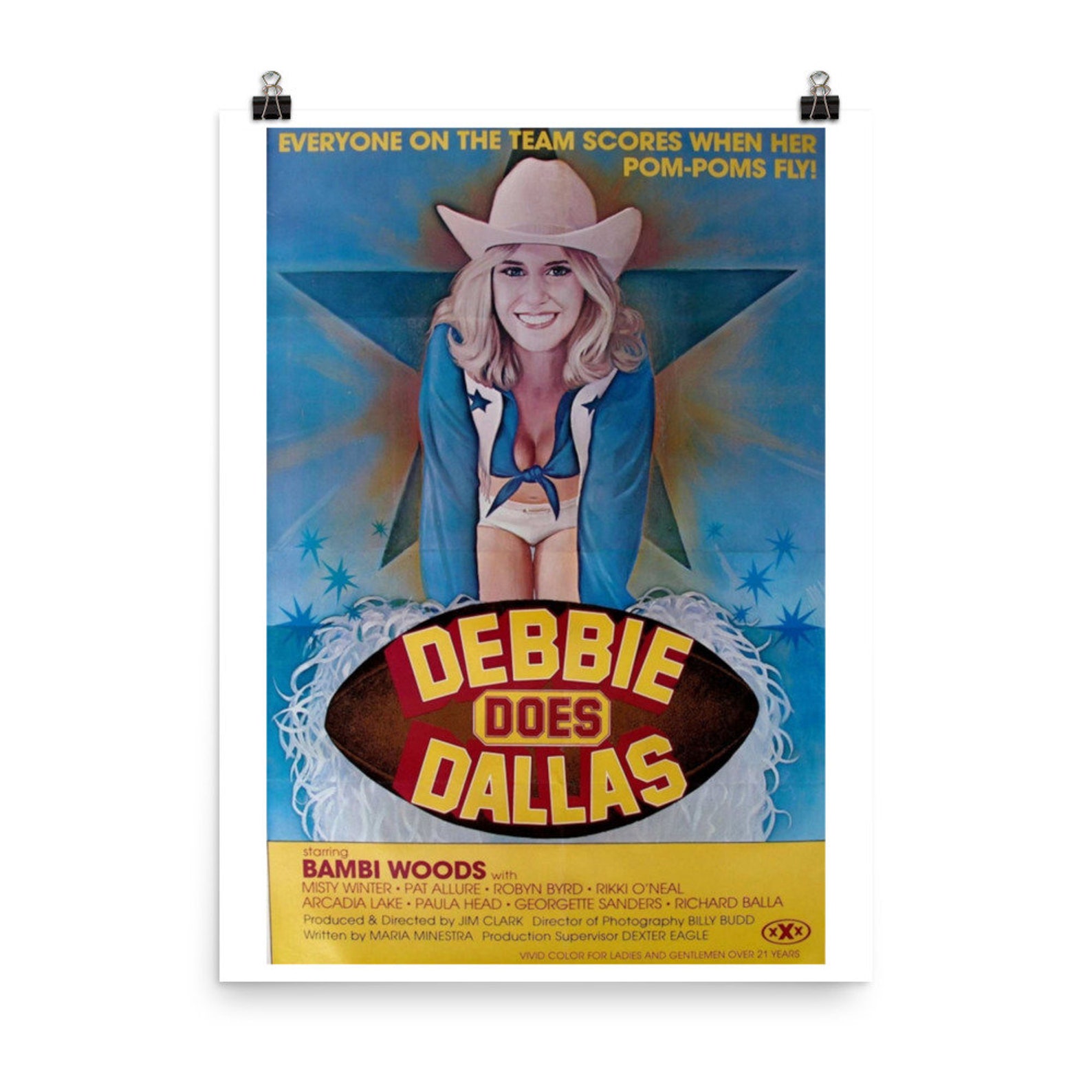 Debbie Does Dallas 1978 Original Movie Poster Etsy
