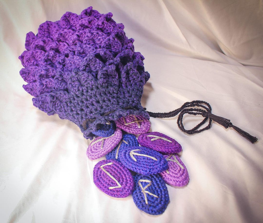 Crochet Runes Custom Elder Futhark Crochet Runes- Choose Your Own Colors - Etsy